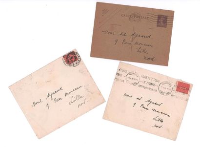 JACOB Max (1876-1944) 
Three signed autograph letters addressed to Ad. AYNAUD.
Paris...