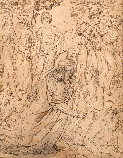 Dirk Crabeth 
荷兰画家

"亚当和夏娃的故事。"



最后的审判

钢笔和棕色墨水

23.8 x 18.7厘米

24.6 x 17.7厘米
...