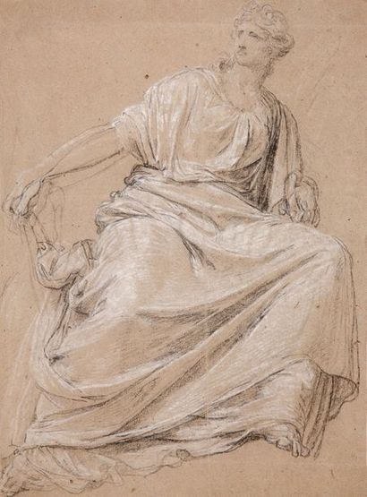 ANICET CHARLES GABRIEL LEMONNIER (ROUEN, 1743 - PARIS, 1824) Figure allégorique de...