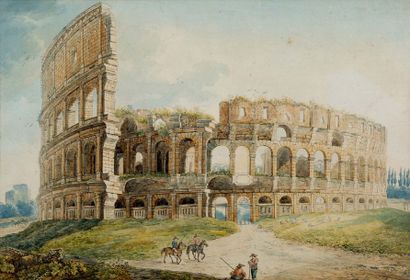 FRANZ KAISERMANN (YVERDON, 1765 - ROME, 1833) Vue du Colisée à Rome
Vue des Champs...