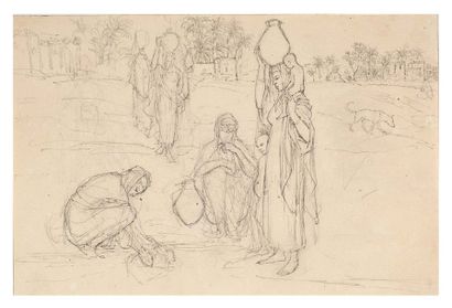 HONORÉ D'ALBERT, DUC DE LUYNES (PARIS, 1802 - ROME, 1867) Femmes orientales puisant...