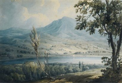 ECOLE ANGLAISE, début du XIXe siècle Paysage de montagne
Aquarelle
24,1 x 35,8 cm

Provenance
Christie's...