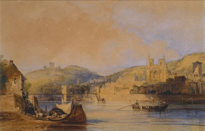 WILLIAM CALLOW (GREENWICH, 1812 - GREAT MISSENDEN, 1908) Vue de Vienne, France
Vers...