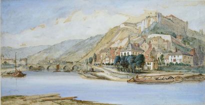 JAMES WEBB (LONDRES, 1825 - 1895) Vue de Namur
Dessin aquarellé
25,5 x 48,5 cm

Provenance
Christie's...
