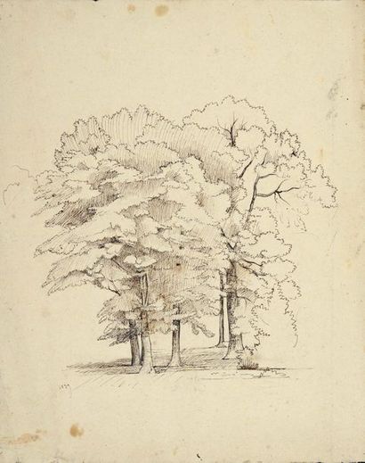 ATTRIBUÉ À THÉODORE CARUELLE D'ALIGNY (SAINT-AUBIN-DES-CHAUMES, 1798 - LYON, 1871)...