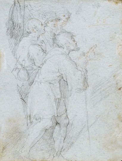 ATTRIBUÉ À GIUSEPPE CESARI, DIT IL CAVALIERE D'ARPINO (ROME, 1568 - 1640) Four men...