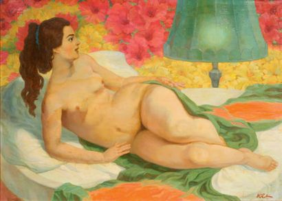 YURA GRIGORIÉVITCH EVDOKIMOV (NÉ CIRCA 1950) 
Nude
Oil on canvas
Monogrammed in Cyrillic...