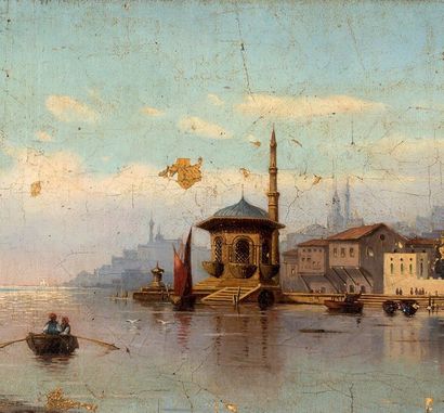 ALEXIS PÉTROVITCH BOGOLIUBOV (1824 POMÉRANIE - 1896 PARIS) 
Vue de Constantinople
Huile...