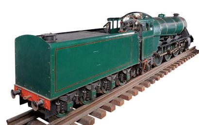 null Exceptionnelle locomotive de jardin à vapeur vive de type 231 du reseau anglais...