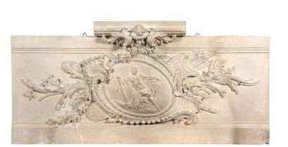 D'APRÈS FRANÇOIS-ANTOINE VASSE (1681-1736) 
Moulage en plâtre grandeur nature du...