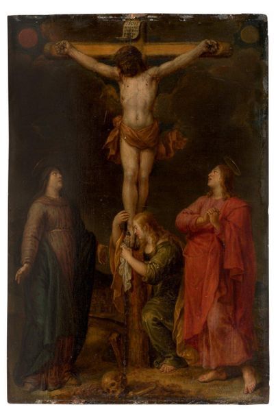 PIETER VAN LINT (ANVERS, 1609 - 1690) Crucifixion
Huile sur bois
45,1 x 30,6 cm

Nous...