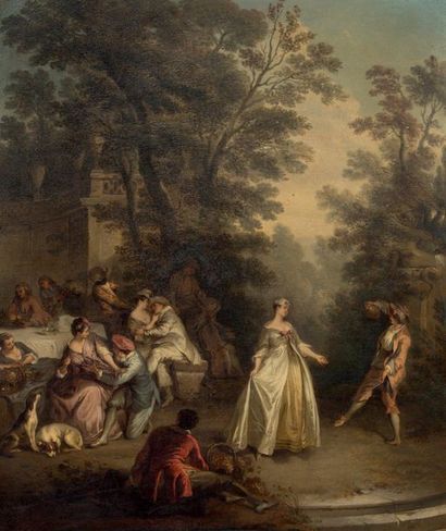 ATTRIBUÉ À DANIEL CHODOWIECKI (GDANSK, 1726 - BERLIN, 1801) La Danse
La Partie de...