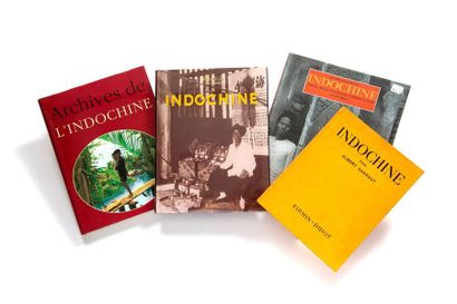 null Set of 4 books on Indochina including Indochina by Albert Sarraut (1930), Des...