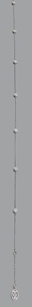 CARTIER Collier, diamants de taille moderne sur chaine, or 18K (750).
Signée et numérotée
L.:...