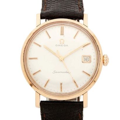 OMEGA Seamaster
Circa 1970 Pink gold-plated
case Hand-wound
mechanical
movement Diam:...