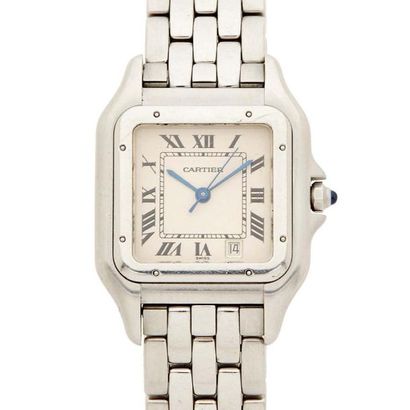 CARTIER Santos
Réf.1310
Vers 1980
Boitier acier
Mouvement quartz
Dim: 21 x 36 mm
Bracelet...