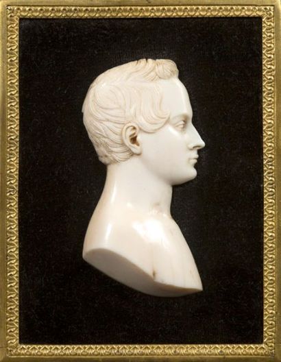 null IVORY PROFILE OF THE DUC DE REICHSTADT
Son of Emperor Napoleon I
and Empress...