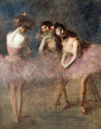 Jean-Louis FORAIN (1852-1931) Les coulisses du ballet, 1905
Huile sur toile, signée...