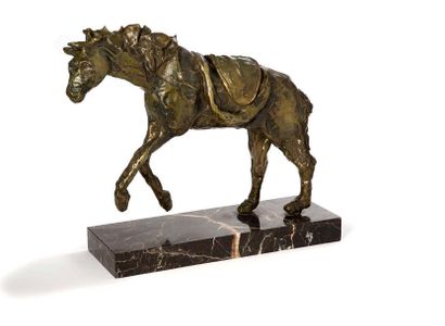 Salvador DALI (1904-1989) Le cheval à la montre molle, 1981
Bronze, signed on the...