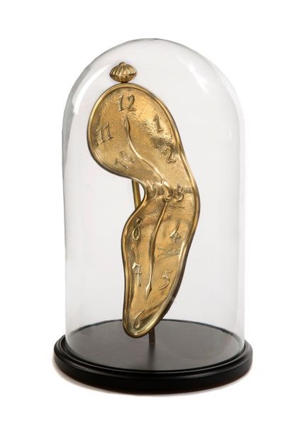 Salvador DALI (1904-1989) Time in the fourth dimension, circa 1970
Gilted bronze...