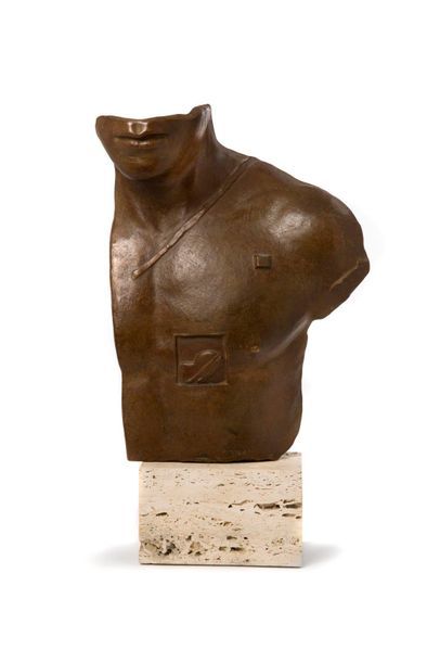 Igor MITORAJ (1944-2014) Asclépios
Bronze, signé en bas à droite, numéroté L 624/1000...