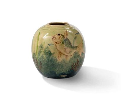 TRAVAIL FRANÇAIS 
Ceramic
vase H.: 22 cm.
Circa 1950