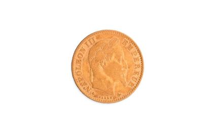 France FRANCE
Napoléon III - 10 francs, 1865, série A.
Pb.: 3gr

Cliquez ici pour...