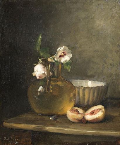 Joseph BAIL (1862-1921) Joseph BAIL (1862-1921)
Still life with peach
Oil on canvas,...