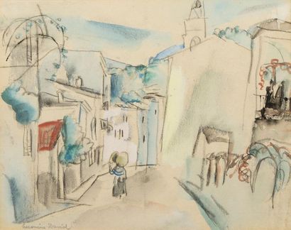 Attribué à Hermine DAVID Attributed to Ermine David...
Watercolor and pencil on paper,...