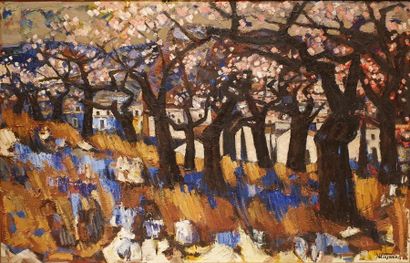 Jacques WINSBERG (1929) Jacques WINSBERG (1929)
Cerisiers en fleurs
Huile sur toile,...