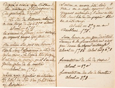GAY-LUSSAC Joseph-Louis (1778-1850) 
MANUSCRIT autographe, Infusion de tabac livrée...