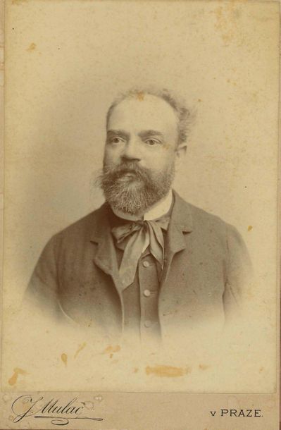 DVORAK Antonin (1841-1904) 
P.A.S. MUSICALE « Anton?n Dvo?ák » au dos de sa PHOTOGRAPHIE,...