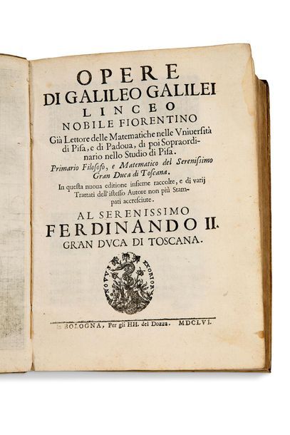 [GALILÉE (Galileo Galilei, dit) (1564-1642)]. 
Opere di Galileo Galilei Linceo nobile...