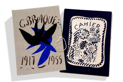 BRAQUE Georges (1882-1963) 
Georges Braque's notebook. Paris, Maeght éditeur, 1955
In-folio,...