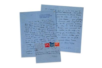 COLETTE SIDONIE GABRIELLE (1873-1954) 
Lettre autographe signée adressée à Misz MARCHAND...