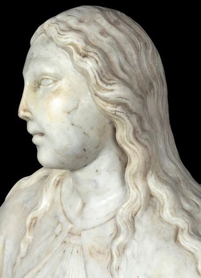ATTRIBUÉE À GIOVAN DOMENICO D'AURIA († 1573) MILIEU DU XVIE SIÈCLE 
Grande Vierge...