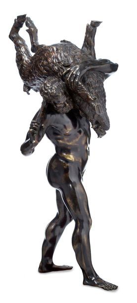 JEAN DE BOLOGNE, D'APRÈS(1529-1608) 
Figure en bronze ciselé et patiné représentant...