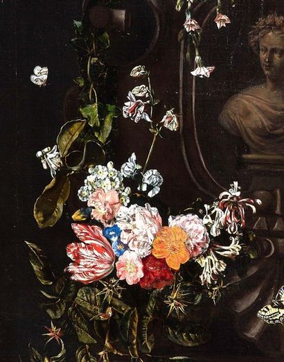 DANIEL SEGHERS (ANVERS, 1590-1661) ET ERASME QUELLIN (ANVERS, 1607-1678) 
Trompe-l'oeil...