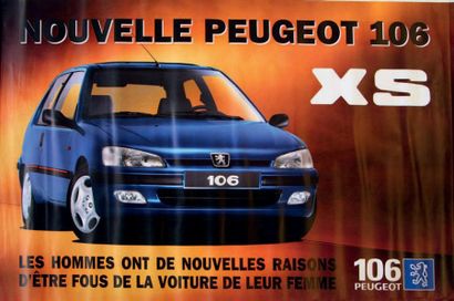 Peugeot 106 
Lot de 14 affiches publicitaires
Eurocom / Euro RSCG XSI noire (X2),...