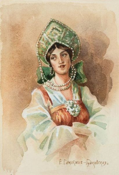 ELÉNA PÉTROVNA SAMOKICH-SOUDKOVSKAYA (SAINT-PÉTERSBOURG 1863<br/>- VYBORG 1924)