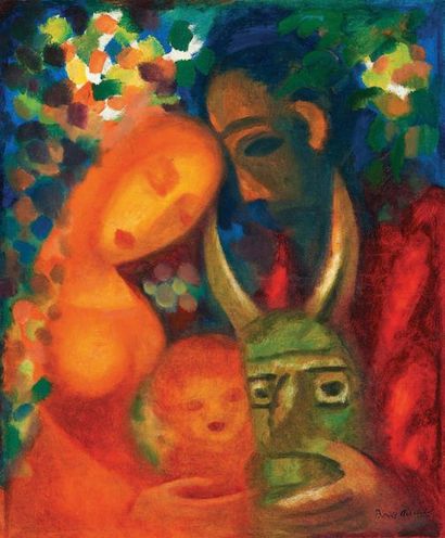 BORIS ISRAÉLÉVITCH ANISFELD (BIELSTY 1878 - NEW-LONDON CT 1973) 
The Holy Family...