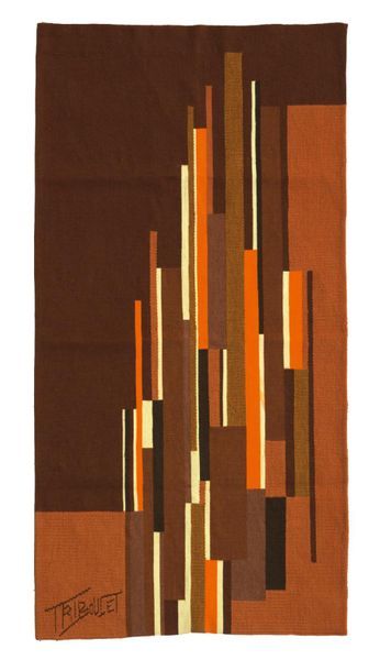 ANTOINE TRIBOULET (NÉ EN 1940) " CURITIBA " TAPESTRIES Smooth bass weaving, with...