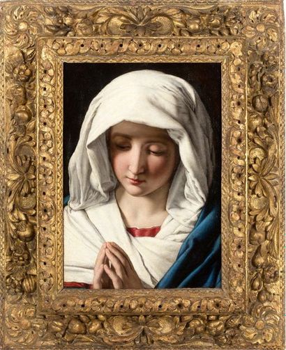 GIOVANNI BATTISTA SALVI, DIT SASSOFERRATO 
Virgin in prayer
Oil on canvas 44 x 31...