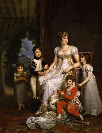 ECOLE FRANÇAISE DU XIXE SIÈCLE 
Portrait de Caroline Murat, reine de Naples

Huile...