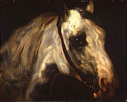 HORACE VERNET 
Tête de cheval
Huile sur toile 61 x 49,9 cm
Horse head Oil on canvas,...