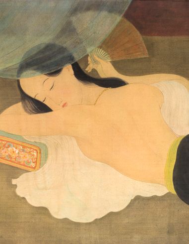 MAI trung THU (1906-1980) 
Le sommeil, 1943

Encre et couleurs sur soie, signée et...