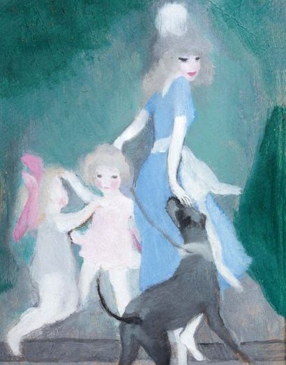 Marie LAURENCIN (1883-1956) Family painting, 1917
Oil on canvas, bears a trace of...