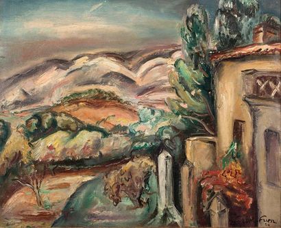Emile Othon Friesz (1879-1949) 
Paysage à Toulon, 1924
Oil on canvas, signed and...