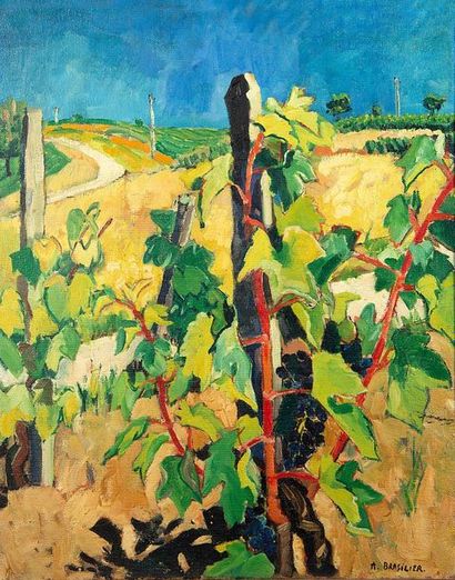 André BRASILIER (né en 1929) Les Vignes, 1952

Oil on canvas, signed lower right
81...