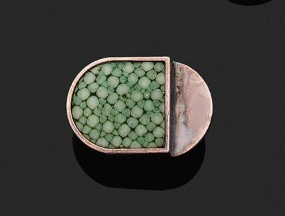 Jean Després Ring
Green shagreen, silver (<800)
Signed, master stamp
Td.: 55 - Pb.:...